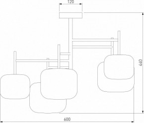 Люстра на штанге Eurosvet Jar 70128/5 хром в Миассе - miass.mebel24.online | фото 4