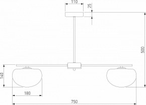 Люстра на штанге Eurosvet Like 30190/5 латунь в Миассе - miass.mebel24.online | фото 4
