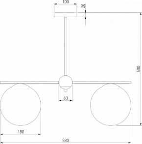 Люстра на штанге Eurosvet Marbella 60147/3 латунь в Миассе - miass.mebel24.online | фото 4
