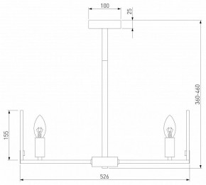 Люстра на штанге Eurosvet Marble 60158/5 латунь в Миассе - miass.mebel24.online | фото 3