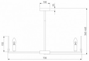 Люстра на штанге Eurosvet Marble 60158/7 латунь в Миассе - miass.mebel24.online | фото 2