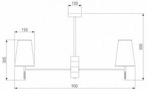 Люстра на штанге Eurosvet Milazzo 60137/8 хром в Миассе - miass.mebel24.online | фото 3