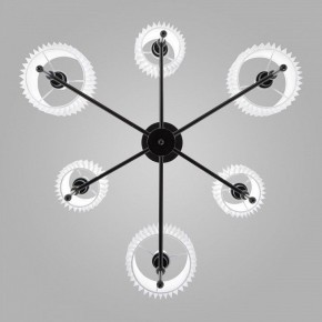 Люстра на штанге Eurosvet Notturno 60162/6 черный в Миассе - miass.mebel24.online | фото 2