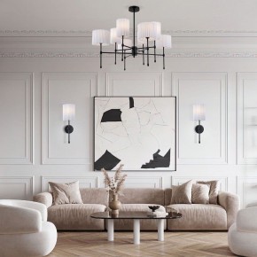 Люстра на штанге Eurosvet Notturno 60162/8 черный в Миассе - miass.mebel24.online | фото 3