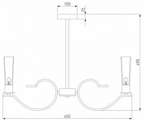 Люстра на штанге Eurosvet Rosher 60141/6 хром в Миассе - miass.mebel24.online | фото 2