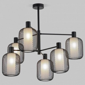 Люстра на штанге Eurosvet Voile 30191/6 черный в Миассе - miass.mebel24.online | фото