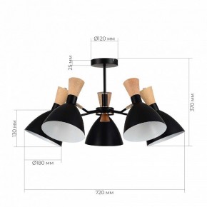 Люстра на штанге EVOLUCE VISTA SLE1256-402-05 в Миассе - miass.mebel24.online | фото 8