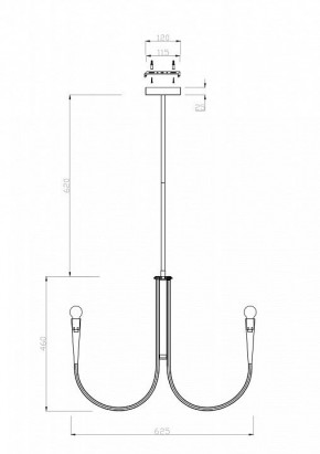 Люстра на штанге Freya Branches FR5253PL-06N в Миассе - miass.mebel24.online | фото 4