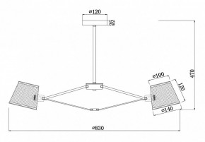 Люстра на штанге Freya Gino FR5108PL-08CH в Миассе - miass.mebel24.online | фото 3