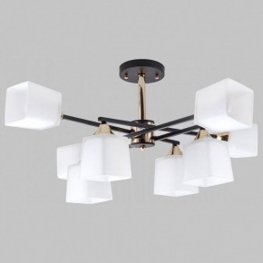 Люстра на штанге Imex MD.4080 MD.4080-8-S-BK+FGD в Миассе - miass.mebel24.online | фото