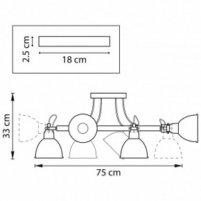 Люстра на штанге Lightstar Acrobata 761060 в Миассе - miass.mebel24.online | фото 2
