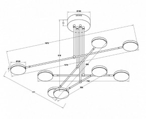 Люстра на штанге Maytoni Fad MOD070PL-L48W3K в Миассе - miass.mebel24.online | фото 3