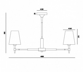 Люстра на штанге Maytoni Zaragoza H001CL-07BS в Миассе - miass.mebel24.online | фото 4