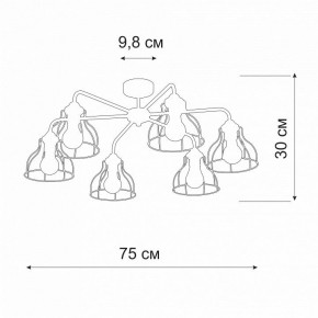 Люстра на штанге Vitaluce V3102 V3102-0/6PL в Миассе - miass.mebel24.online | фото 2