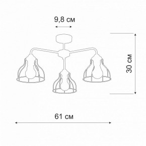 Люстра на штанге Vitaluce V3102 V3102-1/3PL в Миассе - miass.mebel24.online | фото 2