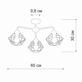 Люстра на штанге Vitaluce V4258 V4258-0/3PL в Миассе - miass.mebel24.online | фото 2