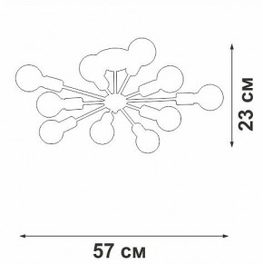 Люстра на штанге Vitaluce V4261 V4261-0/10PL в Миассе - miass.mebel24.online | фото 4