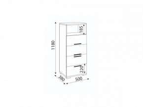 Мармарис (гостиная) М10 Комод малый в Миассе - miass.mebel24.online | фото 2