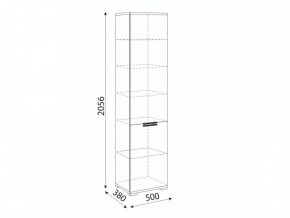 Мармарис (гостиная) М12 Пенал в Миассе - miass.mebel24.online | фото 2