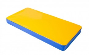 Мат гимнастический 1х0,5х0,08м цв. синий-желтый в Миассе - miass.mebel24.online | фото