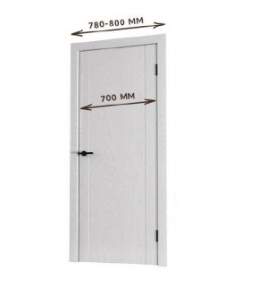 Межкомнатная дверь Bolivar Каньон браун (комплект) 700 в Миассе - miass.mebel24.online | фото