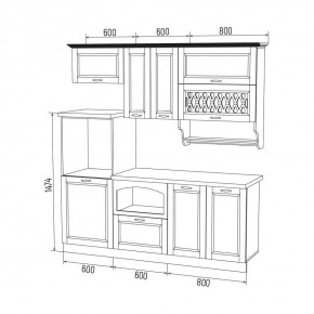 МИЛАНО Кухонный гарнитур 2,0 м Компоновка №3 в Миассе - miass.mebel24.online | фото 6