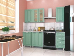 Модульная кухня Луксор клен бирюза в Миассе - miass.mebel24.online | фото 1