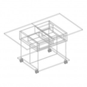 МОНИКА Стол журнальный раскладной в Миассе - miass.mebel24.online | фото 3