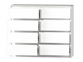 МС "Хилтон" Комод №3 1200 (8 ящ.) белый текстурный в Миассе - miass.mebel24.online | фото 3