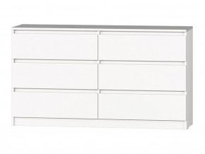 МС "Хилтон" Комод №5 1400 (6 ящ.) белый текстурный в Миассе - miass.mebel24.online | фото 2