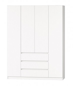МС "Хилтон" Шкаф №1 1600 (Белый текстурный) в Миассе - miass.mebel24.online | фото 2