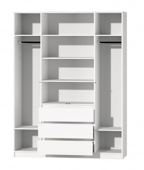 МС "Хилтон" Шкаф №1 1600 (Белый текстурный) в Миассе - miass.mebel24.online | фото 3