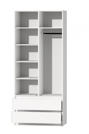 МС "Хилтон" Шкаф №3 900 (Белый текстурный) в Миассе - miass.mebel24.online | фото 3