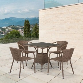 Набор уличный T197BT/Y137C-W56 Light brown (4+1) в Миассе - miass.mebel24.online | фото 2