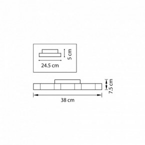 Накладной светильник Lightstar Favo 750071 в Миассе - miass.mebel24.online | фото 2