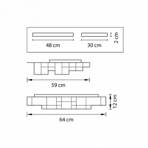 Накладной светильник Lightstar Favo 750161 в Миассе - miass.mebel24.online | фото 2