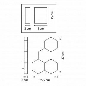 Накладной светильник Lightstar Favo 750641 в Миассе - miass.mebel24.online | фото 2