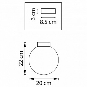 Накладной светильник Lightstar Globo 812021 в Миассе - miass.mebel24.online | фото 2