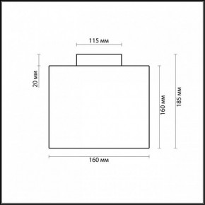 Накладной светильник Odeon Light Cross 2407/1C в Миассе - miass.mebel24.online | фото 2
