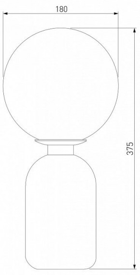 Настольная лампа декоративная Eurosvet Bubble 01197/1 белый в Миассе - miass.mebel24.online | фото 2