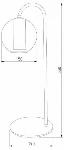 Настольная лампа декоративная Eurosvet Cobble 80508/1 дымчатый в Миассе - miass.mebel24.online | фото 2
