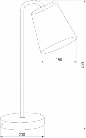 Настольная лампа декоративная Eurosvet Montero 01134/1 белый в Миассе - miass.mebel24.online | фото 3
