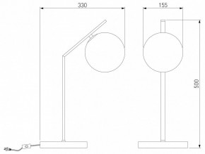 Настольная лампа декоративная Eurosvet Shape 01213/1 хром в Миассе - miass.mebel24.online | фото 3