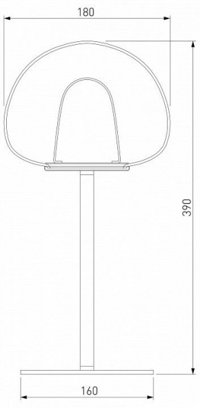 Настольная лампа декоративная Eurosvet Twice 90326/1 черный в Миассе - miass.mebel24.online | фото 2