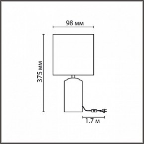 Настольная лампа декоративная Lumion Terazio 8141/1T в Миассе - miass.mebel24.online | фото 4