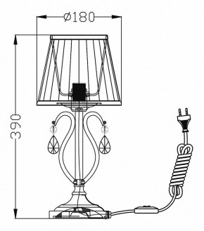 Настольная лампа декоративная Maytoni Brionia ARM172-01-G в Миассе - miass.mebel24.online | фото 2