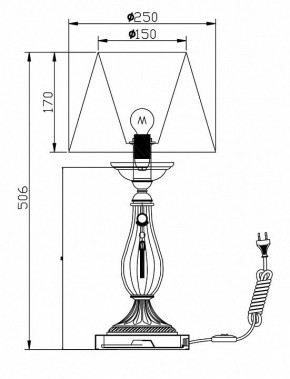 Настольная лампа декоративная Maytoni Demitas RC024-TL-01-R в Миассе - miass.mebel24.online | фото 3