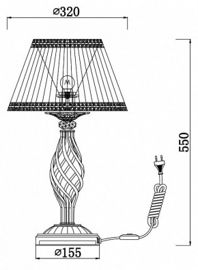 Настольная лампа декоративная Maytoni Grace RC247-TL-01-R в Миассе - miass.mebel24.online | фото 3