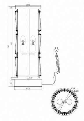 Настольная лампа декоративная Maytoni Puntes MOD043TL-02CH в Миассе - miass.mebel24.online | фото 4