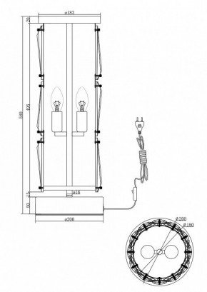 Настольная лампа декоративная Maytoni Puntes MOD043TL-02G в Миассе - miass.mebel24.online | фото 3